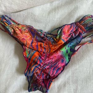 Luli Fama Ruched Bottom Size Med